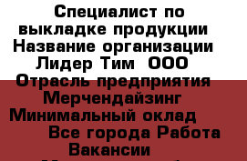 Специалист по выкладке продукции › Название организации ­ Лидер Тим, ООО › Отрасль предприятия ­ Мерчендайзинг › Минимальный оклад ­ 22 000 - Все города Работа » Вакансии   . Мурманская обл.,Оленегорск г.